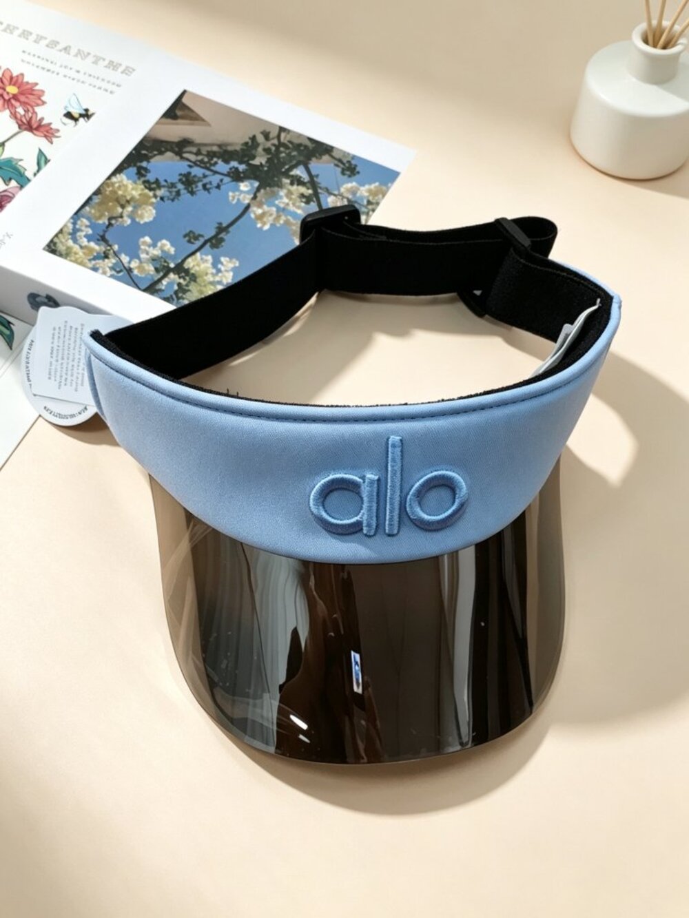 NWT ALO Yoga Airlift Solar Visor🌤️Light Provence Blue Women Tennis Golf Hat🏌️
